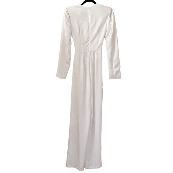 Misha Lotti Satin Jumpsuit Ivory - Picture 7 of 11